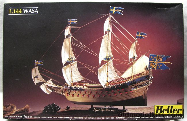 Heller 1/144 Wasa Swedish Warship, 80852 plastic model kit